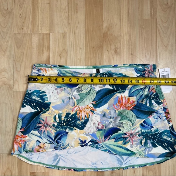 Jantzen Ruched Faux Wrap Swim Skirt Cover-up  - A399427 Plus 14 - Picture 3 of 4